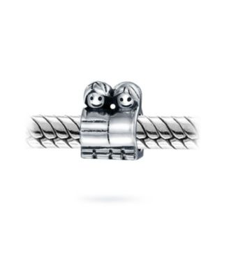 Happy Friendship Charm Bead Sterling Silver for European Bracelet