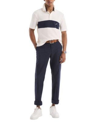 Men's Classic-Fit Herringbone Polo Shirt