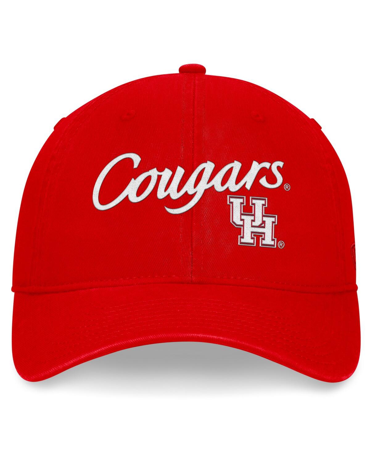 Top Of The World Men's Red Houston Cougars Heritage Ceecee Adjustable Hat In Red