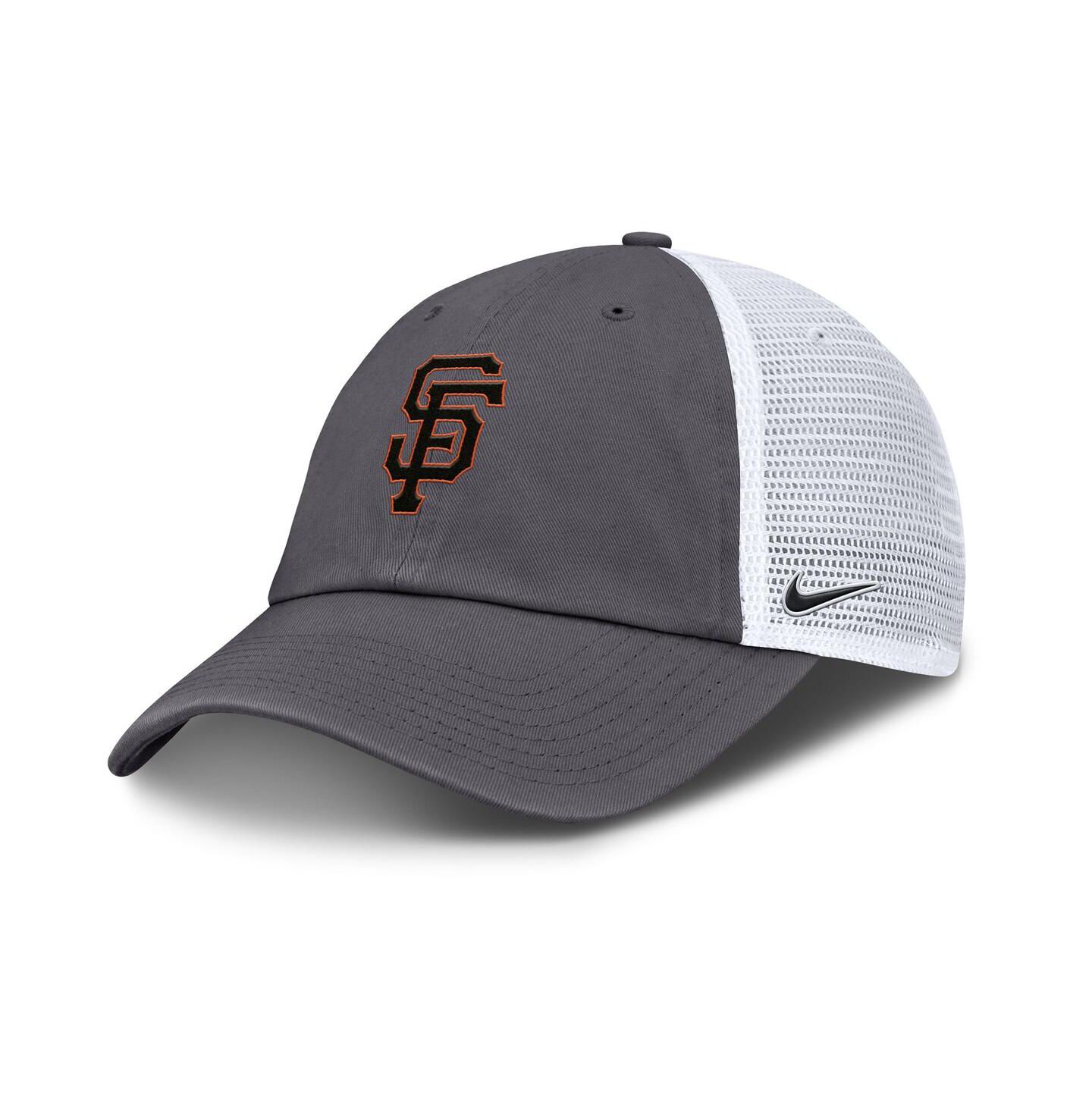 Мужская кепка Nike Gray San Francisco Giants Adjustable Trucker Hat — фото 1