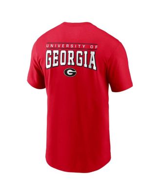 Men's Red Georgia Bulldogs 2-Hit T-Shirt