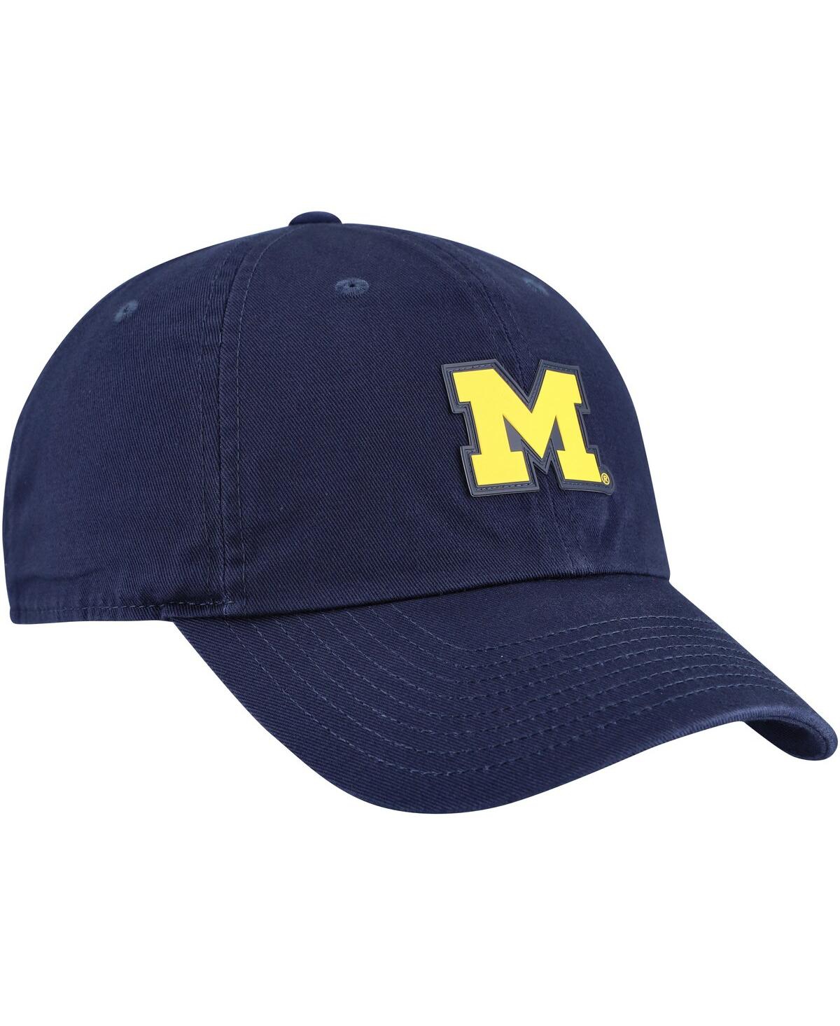 Jordan Men's Navy Michigan Wolverines Club Swoosh Performance Adjustable Hat In Navy
