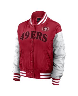 Women's Scarlet San Francisco 49ers Elements Wave Full-Snap Jacket