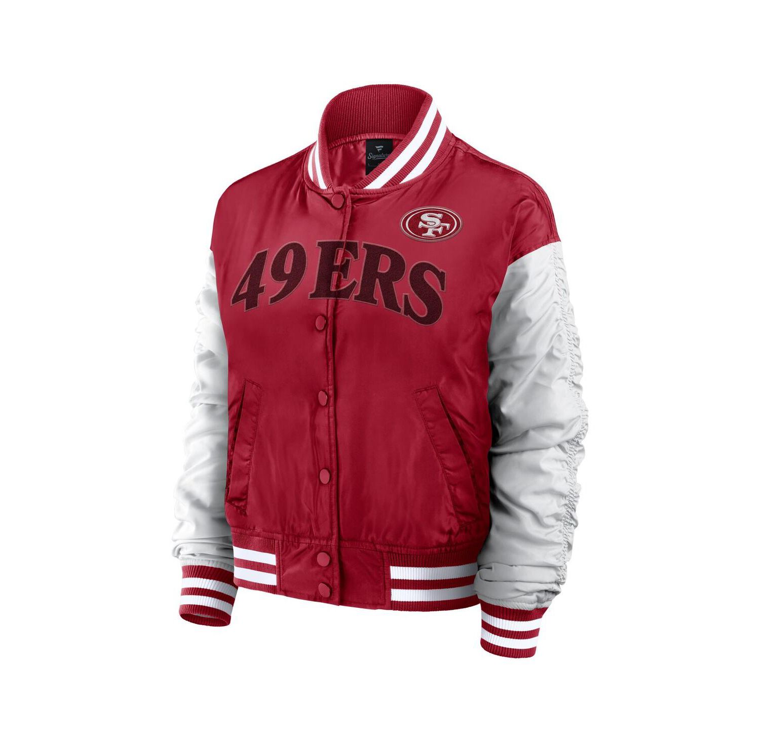 Women's Scarlet San Francisco 49ers Elements Wave Full-Snap Jacket