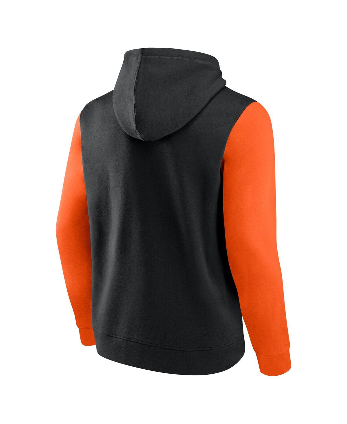 Fanatics Men's Black San Francisco Giants Outline Fleece Pullover Hoodie In Black