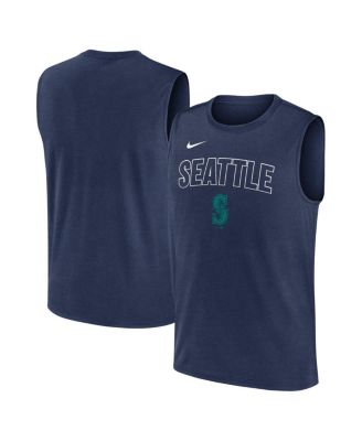 Nike - Men's Navy Seattle Mariners Knockout Performance Muscle Tank Top