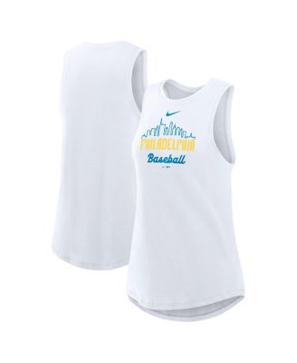 Nike - Women's White Philadelphia Phillies City Connect Tricode High Neck Performance Tank Top