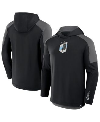 Fanatics - Men's Black Minnesota United FC Red Card Transitional Pullover Hoodie