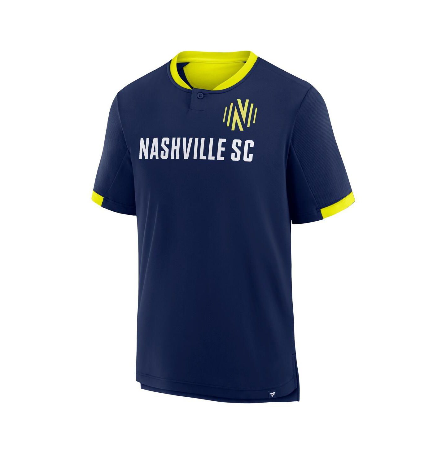 Мужская футболка Fanatics Navy Nashville SC Stoppage Time Striker — фото 2