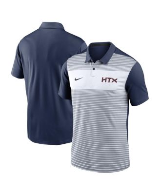 Nike - Men's White/Navy Houston Astros 2025 City Connect Fashion Legacy Icon Vapor Performance Polo