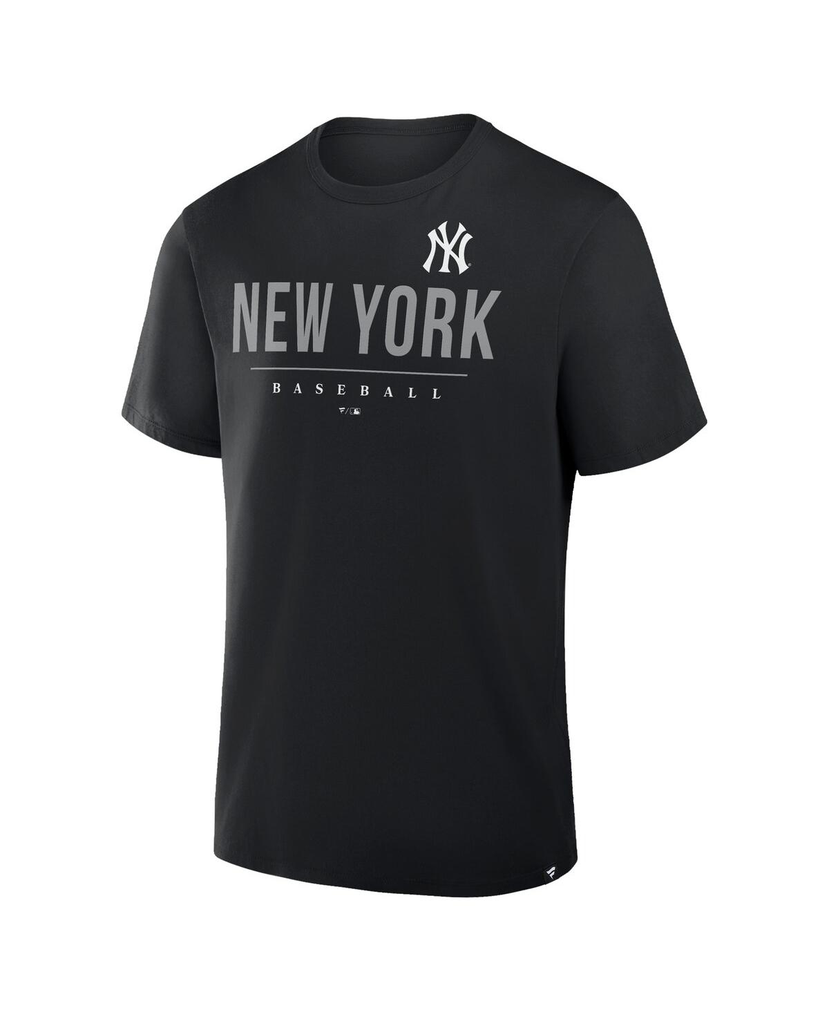 Fanatics Men's Black New York Yankees Color Pop Legacy Clubhouse T-shirt In Black