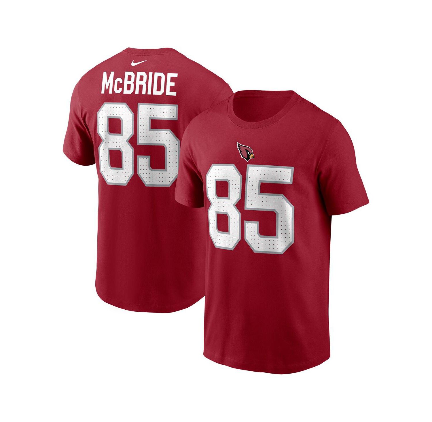 Men's Trey McBride Cardinal Arizona Cardinals Name & Number T-Shirt