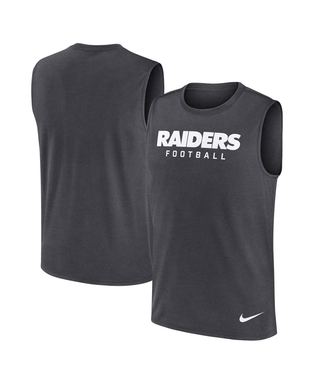 Nike Men's Gray Las Vegas Raiders Legend Performance Muscle Tank Top In Gray