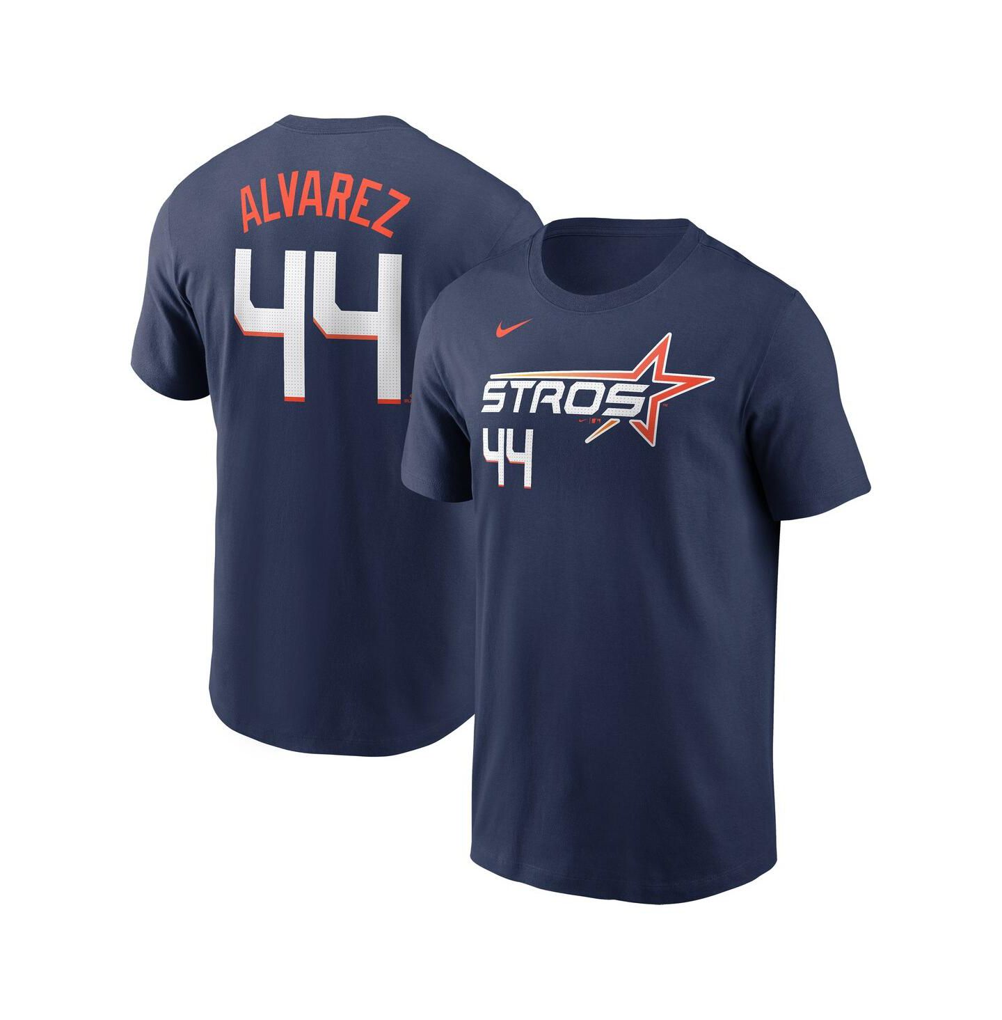 Мужская футболка Nike Yordan Alvarez Navy Houston Astros 2025 City Connect Fuse Name & Number — фото 1