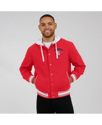 Men's&nbsp;Red St. Louis Cardinals Full-Snap Hooded Jacket