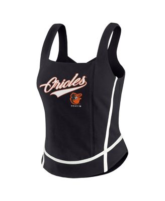 Women's&nbsp;Black Baltimore Orioles Square Neck Tank Top