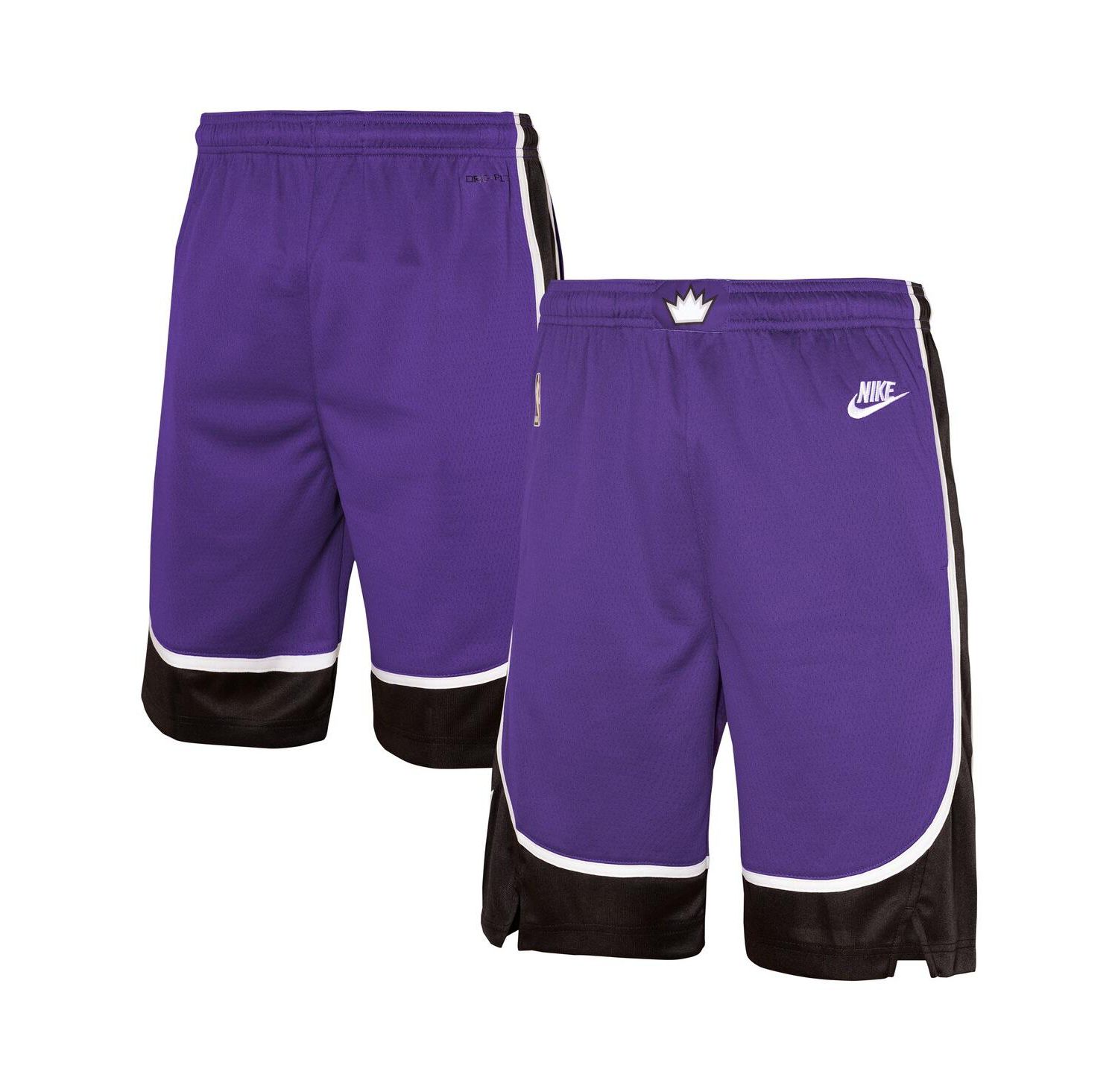Big Boys and Girls Purple Sacramento Kings 2024/25 City Edition Swingman Performance Shorts