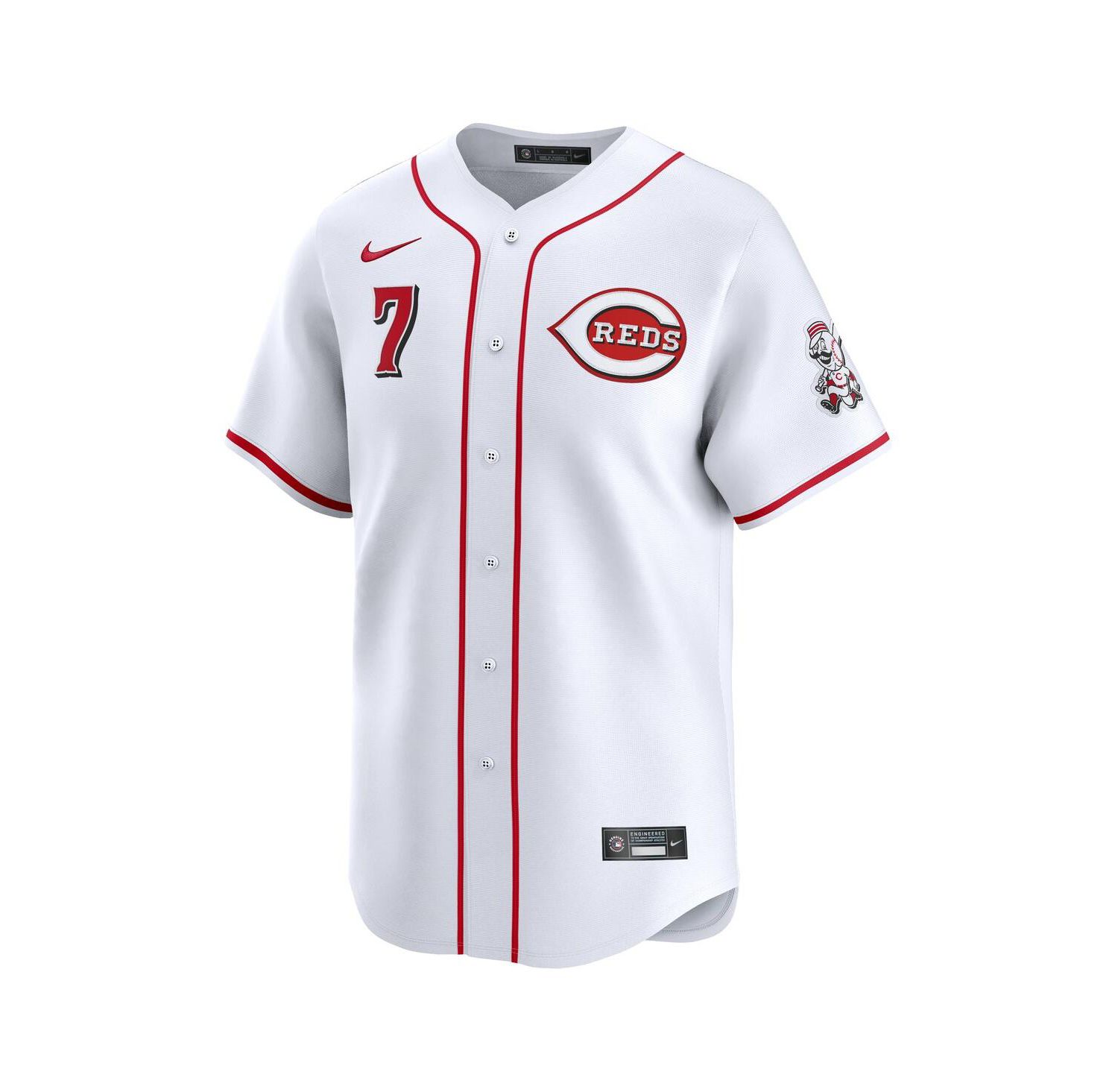 Men's Spencer Steer White Cincinnati Reds Alternate Limited Player Jersey