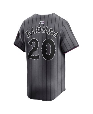 Men's Pete Alonso Gray New York Mets City Connect Limited Jersey