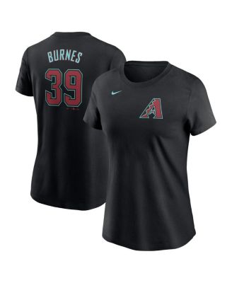 Nike - Women's Corbin Burnes Black Arizona Diamondbacks Fuse Name Number T-Shirt