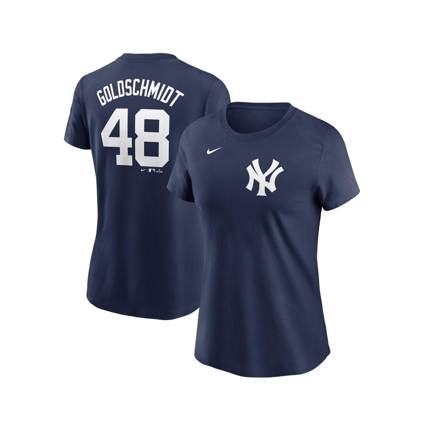 Женская футболка Nike Paul Goldschmidt Navy New York Yankees Fuse Name & Number — фото 1