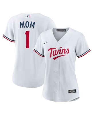 Nike - WoMen's&nbsp;White Minnesota Twins 1 Mom Home Replica Jersey