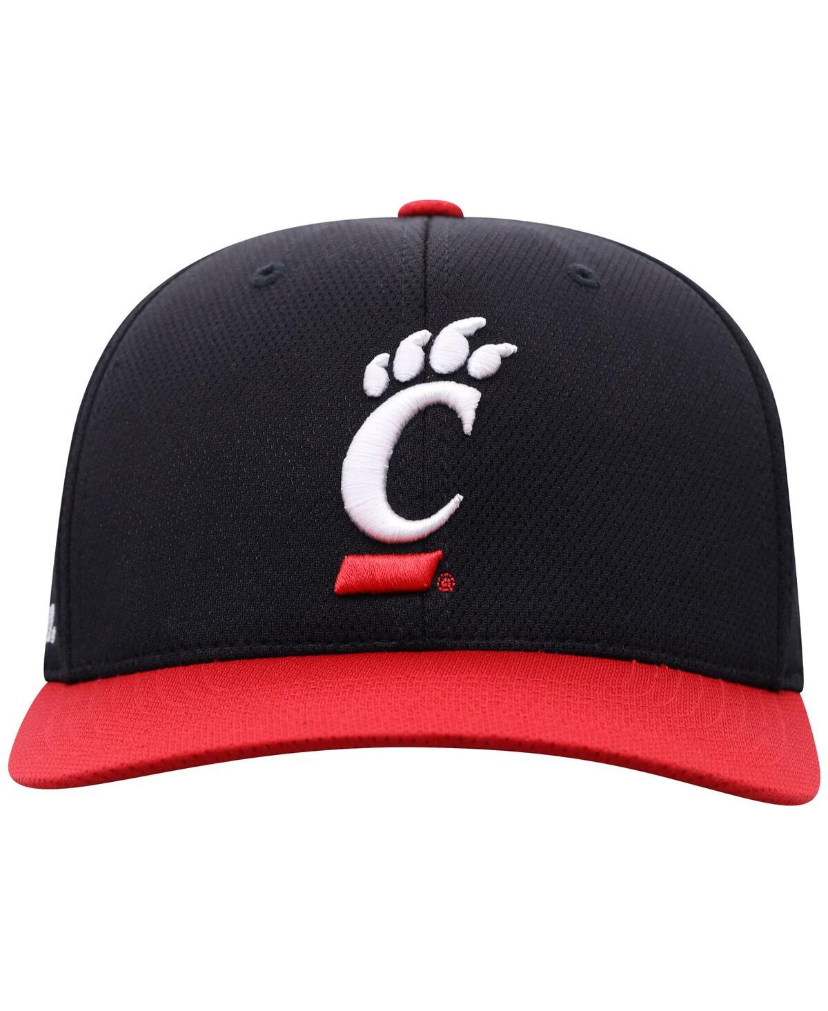 Top Of The World Men's Black Cincinnati Bearcats Reflex Fitted Hat In Black