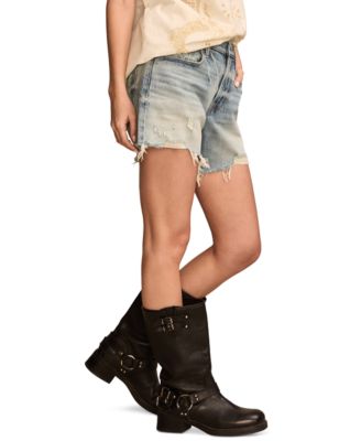 Women's 90s High-Rise Denim Midi Shorts