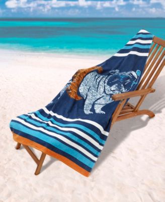Snorkel Time Cotton Beach Towel, 70" x 40"