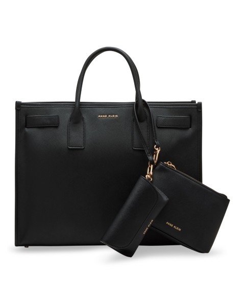 Женские сумки Anne Klein 3 Piece Work Bridge Snap Tote Bag