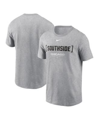 Nike - Men's Heather Gray Chicago White Sox Bracket Team Phrase T-Shirt