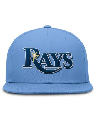 Men's Light Blue Tampa Bay Rays True Round Bill Performance Fitted Hat