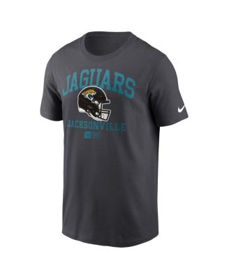 Men's Anthracite Jacksonville Jaguars Helmet Essential T-Shirt