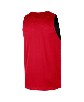 Men's Red/Black Chicago Bulls&nbsp;Courtside Reversible Mesh Practice jersey