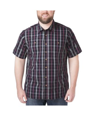 Big & Tall Wrinkle-Resistant Short Sleeve Button Down, Printed