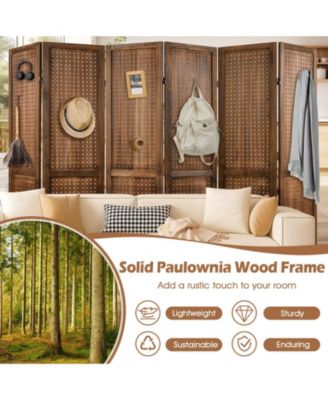 Rotating Pegboard Display with 360&deg; Metal Hinges – Solid Wood Frame for Retail or Home Organization