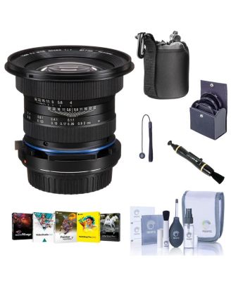 Laowa 15mm f/4 1:1 Macro Lens with Shift for Canon EF, Bundle with ProOptic 77mm Filter Kit, Lens Case, Cleaning Kit, Lens Cap Tether, Lens