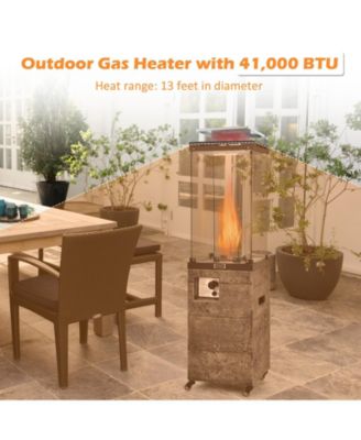 41 000 BTU Propane Patio Heater with Metal Hood