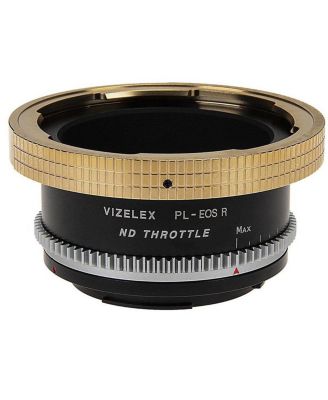 Pro Vizelex ND Throttle Lens Mount Adapter with Built-In Variable ND Filter for Arri PL (Positive Lock) Mount Lens to Canon RF Mount