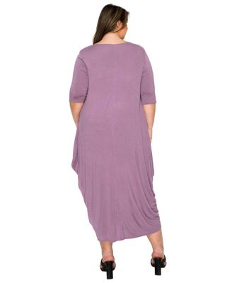 Plus Size Evelyn Bubble Hem Pocket Dress