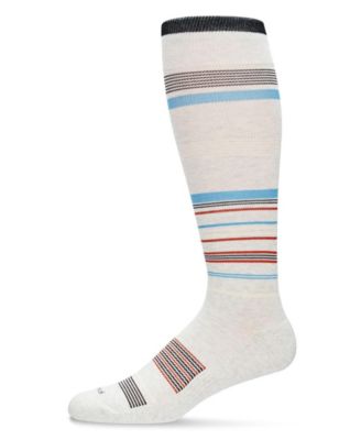 Men's Multi Striped Cotton Compression Socks UOY06868