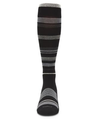 Men's Multi Striped Cotton Compression Socks UOY06868