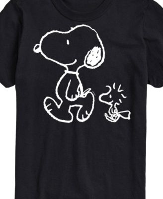 Men's Peanuts Snoopy Woodstock Walk Short Sleeve T-Shirt