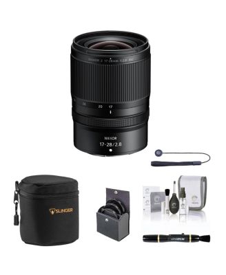 NIKKOR Z 17-28mm f/2.8 Lens Bundle with 67mm Filter Kit, Soft Lens Case, Lens Cleaner, Cleaning Kit, Universal Lens Cap Tether