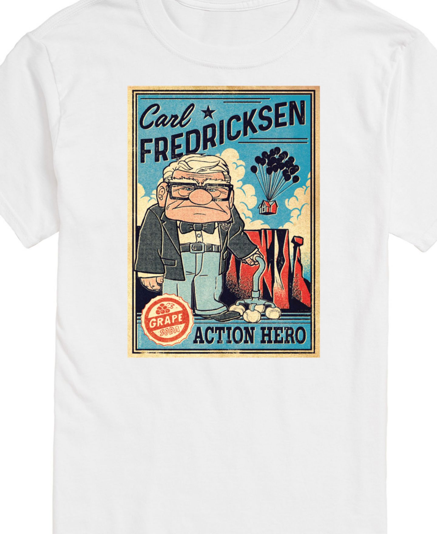 Мужская футболка AIRWAVES Disney Carl Short Sleeve, цвет: Белый — фото 3