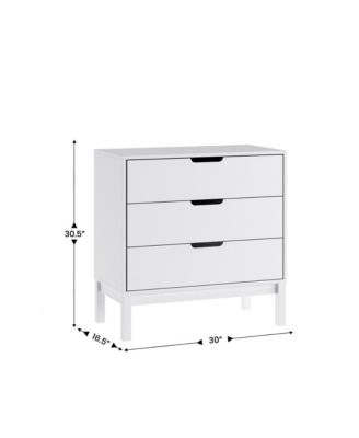 Samuel Kids Triple-Drawer Dresser With Solid Wood Frame