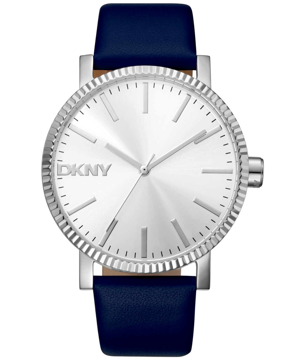 Women's Soho Maxi Dark Blue Leather Strap Watch, 40mm - Dark Blue