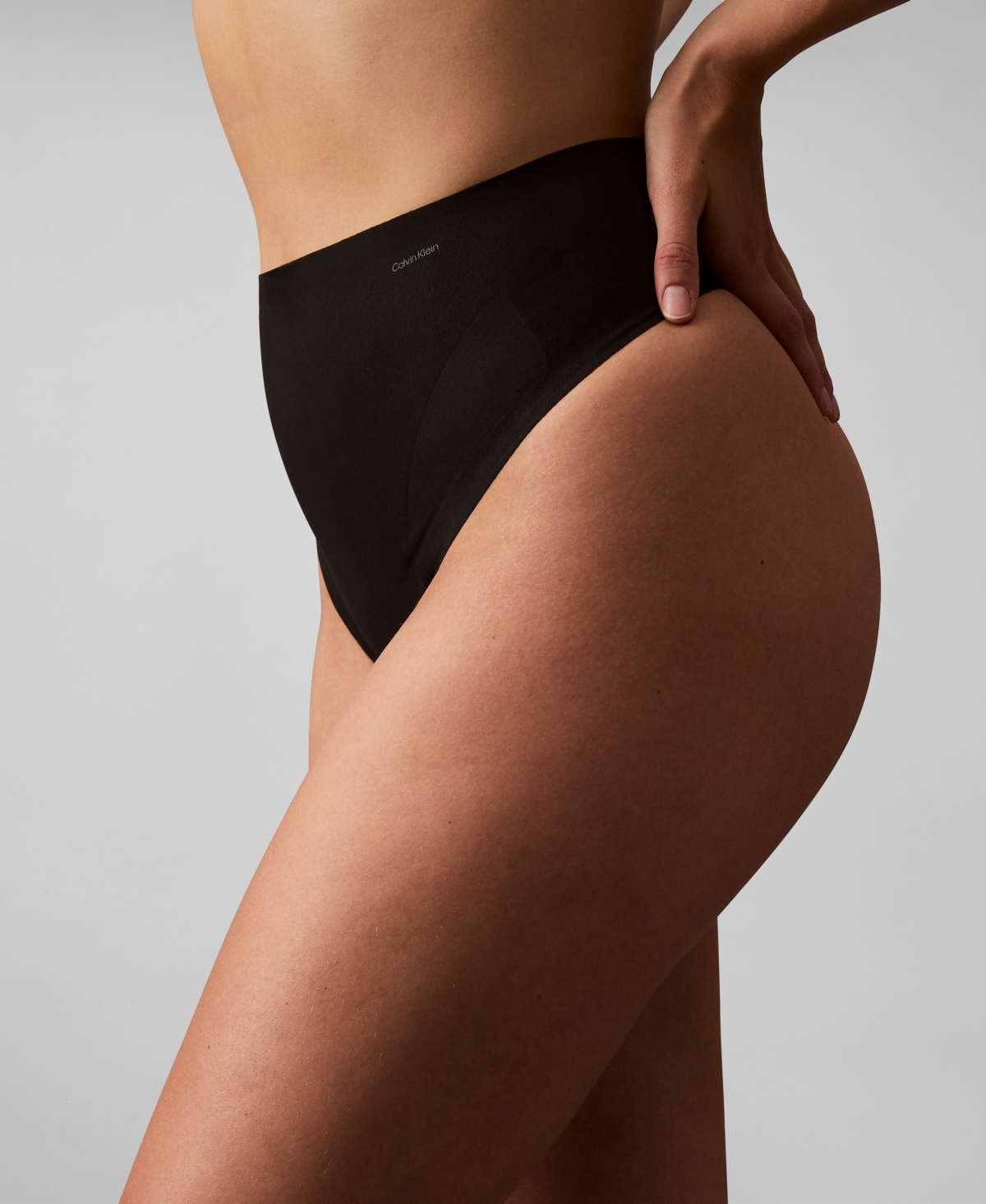 Shop Calvin Klein Women's Stay-put Firm Mesh Thong Underwear Qf8165