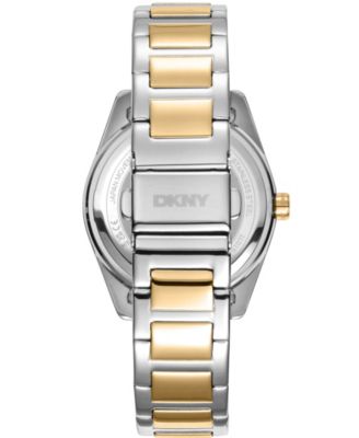 Women's Chambers Multi Sport Chronograph Silver Dial Gold Two-Tone Stainless Steel Bracelet Watch 36mm