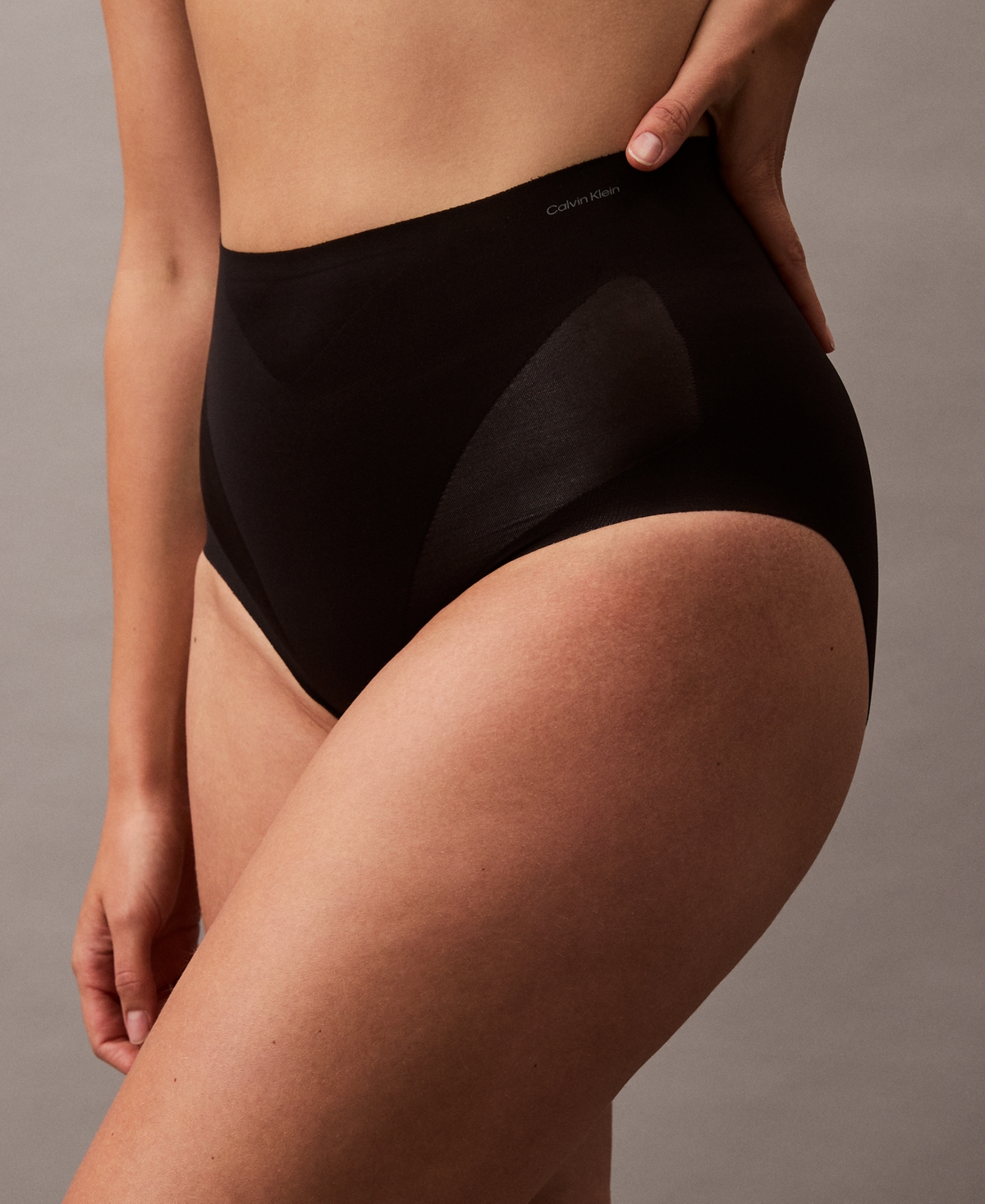 Shop Calvin Klein Women's Stay-put Firm Mesh Brief Shaping Underwear Qf8173